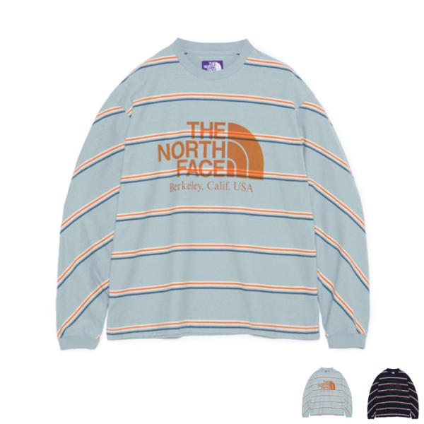 THE NORTH FACE Purple Label Field Long Sleeve Striped Tee N26FT034