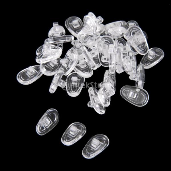 特徴： シリコン製タイプネジ古い、摩耗や色あせた鼻パッドのための良い代替品材質：シリコーンサイズ：0.43 * 0.26inch / 1.1 * 0.65センチメートルカラー：クリア パッケージに含まれるもの：  25ペア透明なシリコーン眼...