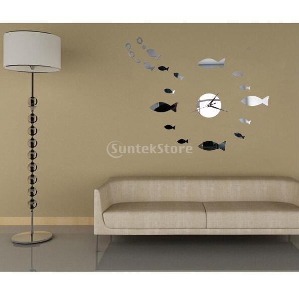 ノーブランド品ミラー 3d 立体 ウォールステッカー 掛時計 鏡効果 剥がせる 魚のレビュー クチコミとして参考になる投稿2枚 Roomclip Item
