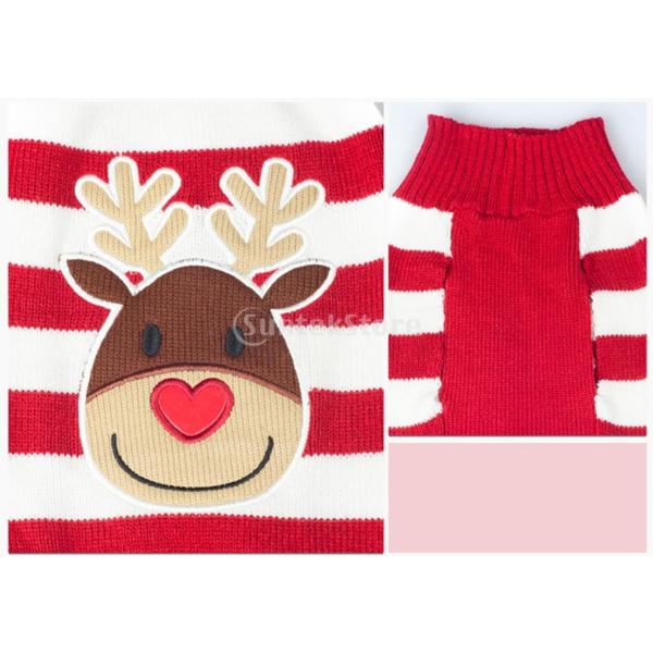 ノーブランド品クリスマス 犬の服 洋服 セーター 可愛い プレゼント タートルネック 犬用 トナカイ柄 S Buyee Buyee Japanese Proxy Service Buy From Japan Bot Online