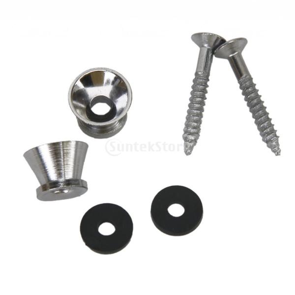 これらのクロムメッキストラップ?ロックはどんなギター変更すること無く、オリジナルのストラップロックを交換し、ストラップに取り付け、ロック位置にしっかりとはめ込みます。  特徴： 高品質、クロムメッキストラップロックギターのほとんどの種類に適...