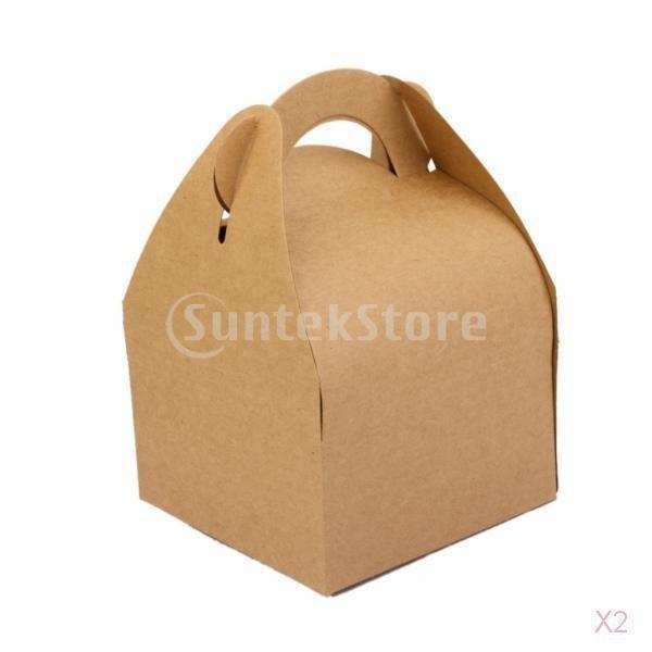 ノーブランド品 カップケーキ マフィン用 クラフトペーパー製 ギフトボックス ブラウン 5枚 Stkショップ 通販 Yahoo ショッピング