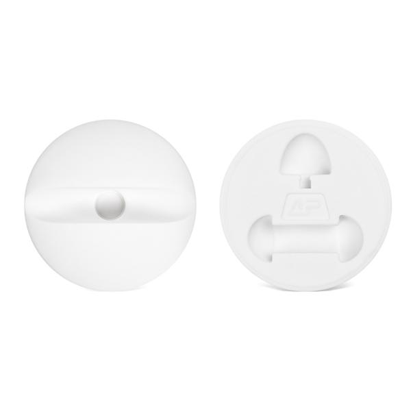 Perfk タッチペンキャップ ホルダー+充電スタンド シリコン 全4色 4個セット Apple Pencil用 - ホワイト