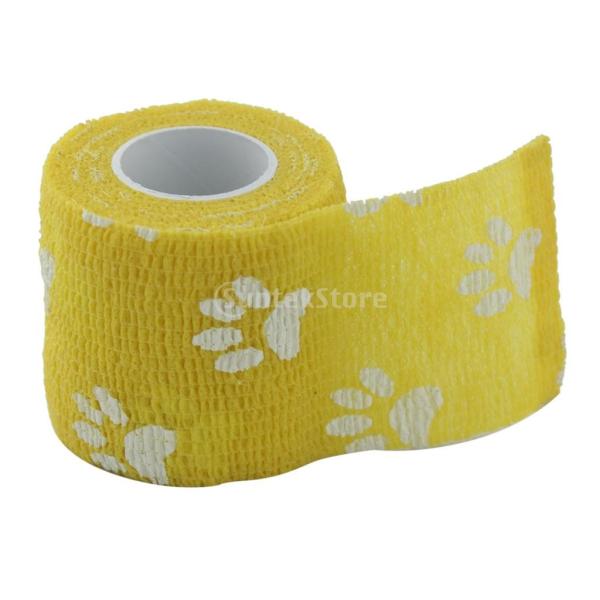 猫 犬 ペット用 包帯 伸縮 可愛い 粘着包帯 自己粘着 粘着テープ ガーゼ テープ 人にも使える 怪我予防 老犬 介護 床ずれ テーピング フットプリント 4巻入り Buyee Buyee Japanese Proxy Service Buy From Japan Bot Online