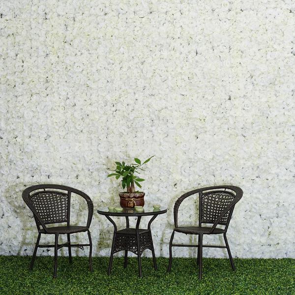 7タイプ選べる人工花壁パネル結婚式結納品会場花装飾写真エリア婚礼花柱 クリーム 10個 Stkショップ