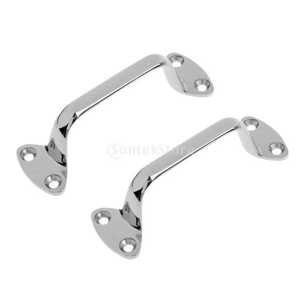 説明:海洋グレード316ステンレス鋼全長6 "（150mm）、取付穴径1/4"（6mm） 耐塩性に優れ、耐塩性に優れています。 美しい鏡のような仕上がりに仕上がった高い仕上がりファスナーは含まれていませんパッケージに含まれるもの:ボートグラ...