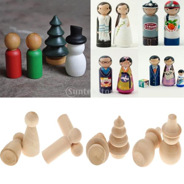 木製 ペグ 人形 スノーマン ツリー 男性 女性のデザイン Diy 工芸品 ケーキトッパー 手作り 記念品 贈り物 全２セット セット１ 80個 Stkショップ 通販 Yahoo ショッピング