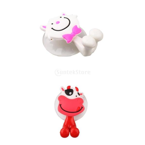 歯ブラシホルダー 2個 子供用 バスルーム 装飾 4種選択 壁掛け 吸盤式 かわいい 動物設計 子猫 牛 Buyee Buyee Japanese Proxy Service Buy From Japan Bot Online