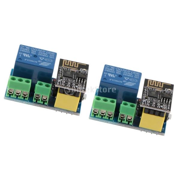2個入 ESP8266 ESP-01S WiFiリレーモジュール モノ スマート リモートコントロール スイッチ :19410385:STK