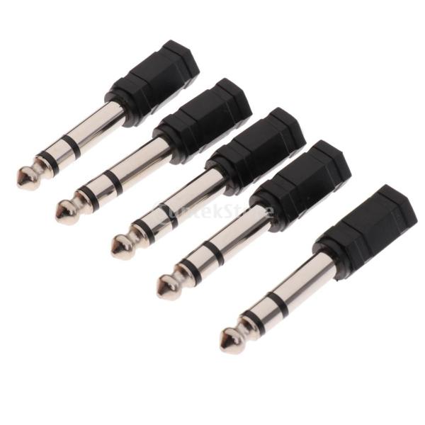 Homyl 3.5mm〜3.5mm M/F AUXオーディオケーブル 5 x 6.5mm〜3.5mm M/F MICオーディオアダプタ