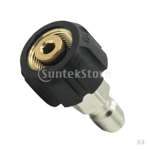 4pcs クイックコネクタ 高圧洗浄機用 メス M22 14 To 1 4 オス カップリング 黄銅素材 Stkショップ 通販 Yahoo ショッピング