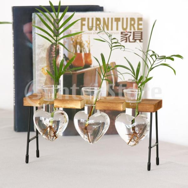 1 2 3のびんの試験管の花瓶の水耕植物のためのchairwoodenの立場 Stkショップ 通販 Yahoo ショッピング