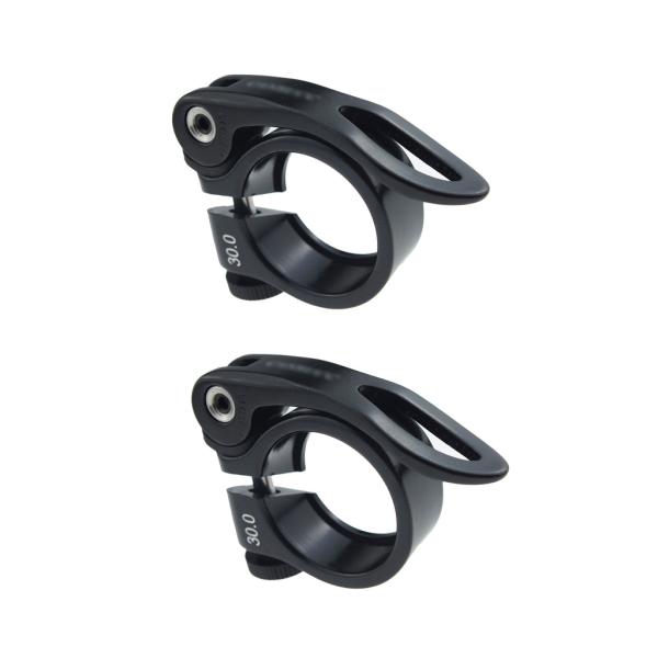 2ピース/個バイクシートポストクランプ30mmアルミニウム合金シート
