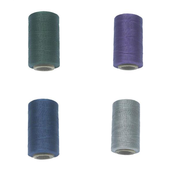 4本 レザークラフト 蝋引き糸 ロウ引き糸 手縫い 紐 ワックスコード DIYレザークラフト用ロウ引き紐