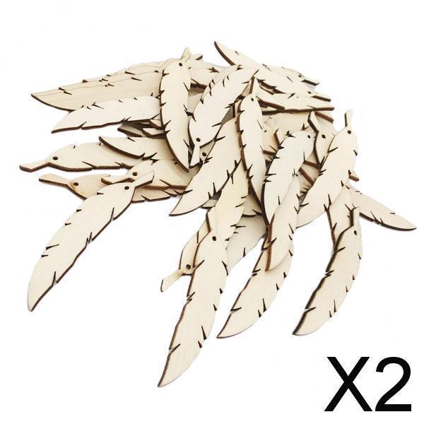 腕時計 アクセサリー 夏 お店屋さん 2x50ピース未完成の木製の羽がクラフト用の穴のある木製のピースを形作ります 4qm0onsysz Www Boulevardrestaurants Com