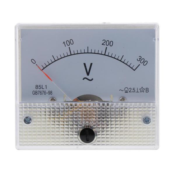 2xAccurate 85L1AC電圧計アナログポインター電圧計0-300V