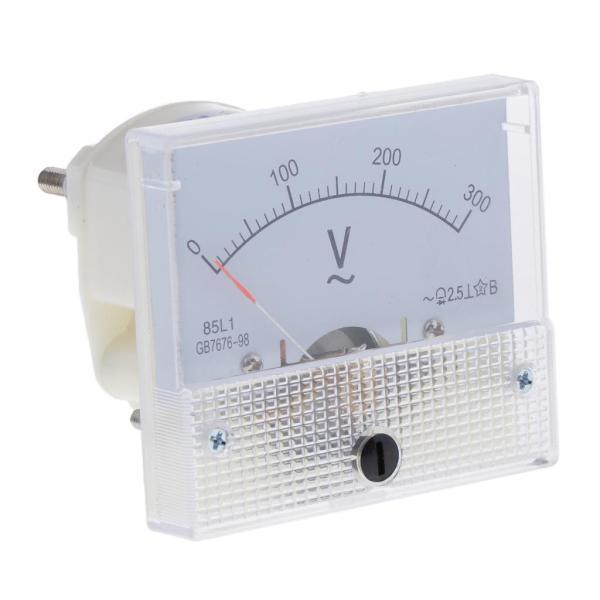 2xAccurate 85L1AC電圧計アナログポインター電圧計0-300V