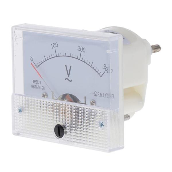 2xAccurate 85L1AC電圧計アナログポインター電圧計0-300V