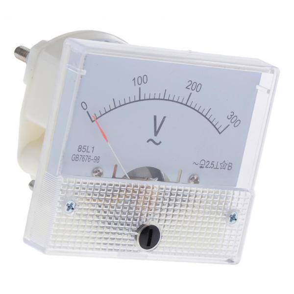 2xAccurate 85L1AC電圧計アナログポインター電圧計0-300V