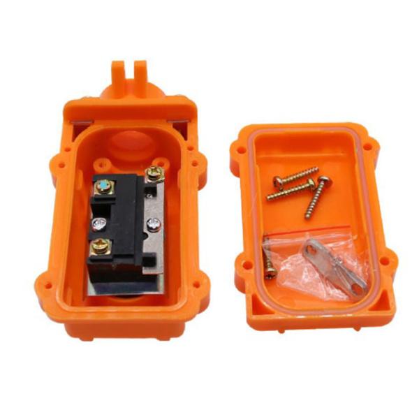 2x1pcCOB61ホイストプッシュボタンスイッチコントロールステーション2ウェイアップダウンオレンジ
