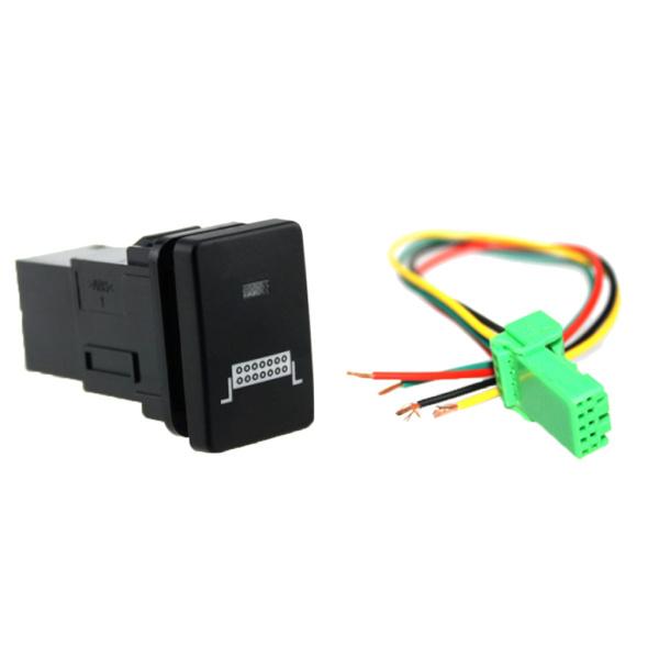 トヨタカムリ用ライトバーパターンの2x4極プッシュボタンスイッチ青色LED