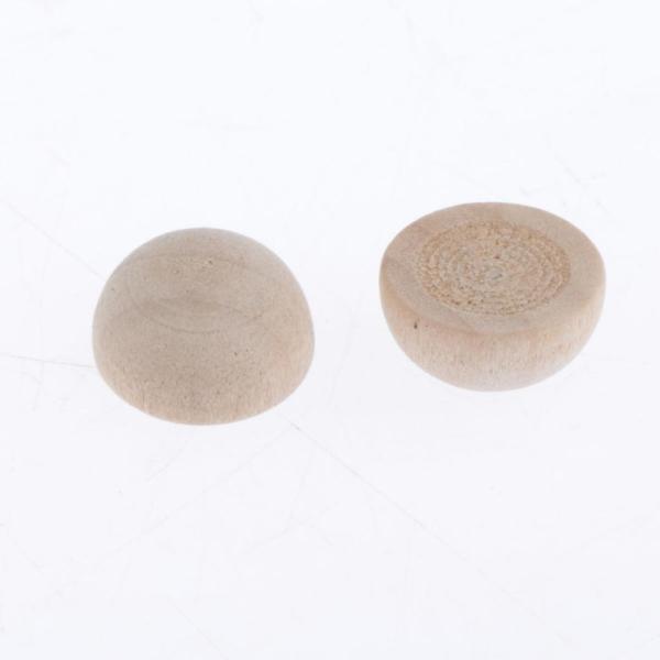 2x50pcsウッドハーフスプリットボール半球ハーフクラフトボールキッズDIYプロジェクト1cm