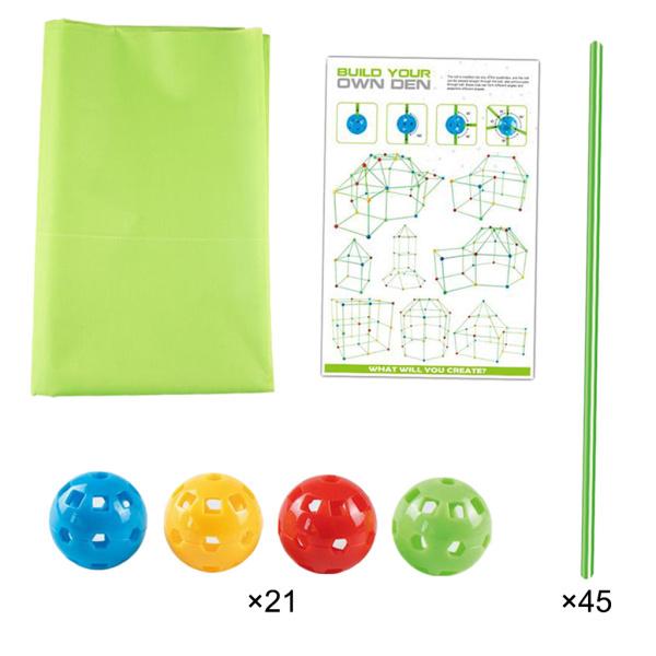 かわいい新作 3x66pcs独自のデンセットキットを作成する子供たちにdiyテントギフトの練習をプレゼント ハウス 建物 Gandarachalet Es
