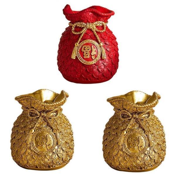 3xフラワー花瓶プランターポット家の装飾お金のバッグの形のリビングルーム Stkショップ 通販 Yahoo ショッピング