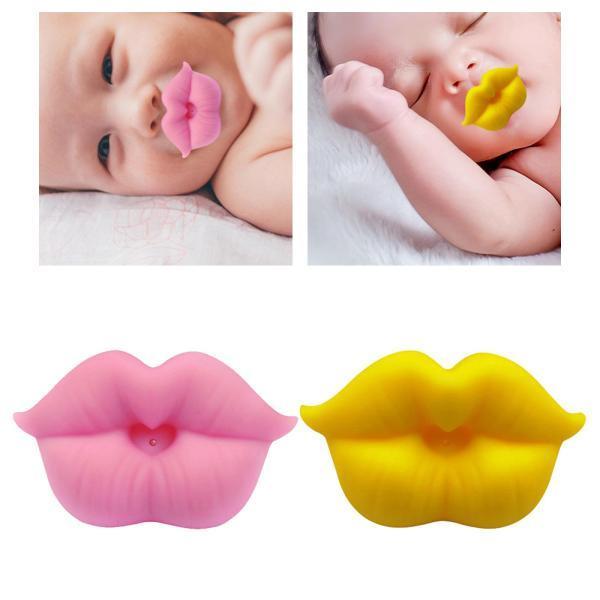 幼児のための2つの部分のノベルティ唇形のおしゃぶりシリコーン赤ちゃんおしゃぶり Stkショップ 通販 Yahoo ショッピング