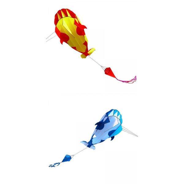 トリップガーデンビーチポリエステルのための2ピース/個漫画フレームレス3Dキラークジラ凧 :19612377:STKショップ - 通販 -  Yahoo!ショッピング
