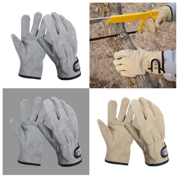 Loveminato革安全作業用手袋耐火手袋bbqガーデニングカーキ