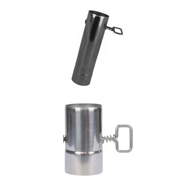 ストーブ ダンパー付パイプ 煙突 薪 薪ストーブ 煙道延長管 : STK