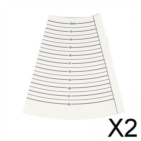 2xブレスレットサイザー内周測定ポータブル12-22cmブレスレット