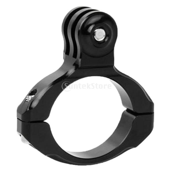 ノーブランド品 Gopro Hero Camera用 オートバイ/自転車 アルミ ハンドルバーマウントホルダー - 黒