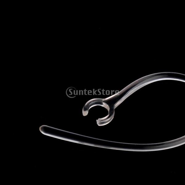 イヤーフック Bluetoothイヤホン用 10個入り 交換 多サイズ 耳掛け ループ - クリア, 6.0mm