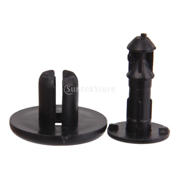 説明： 型番：BC1D-56から145 フィット穴サイズ：約。 8ミリメートルヘッドの直径：20ミリメートル茎長：9ミリメートルマツダ門徒1996オン用の置き換え素材：ナイロンカラー：ブラック パッケージには含まれています：  30Xクリッ...