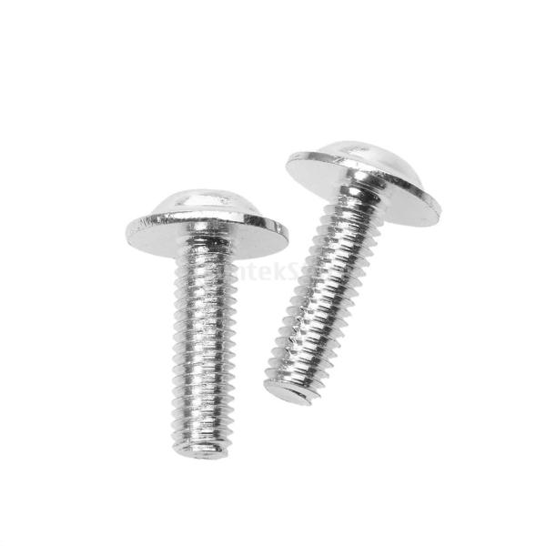 10pcs オートバイ フロントガラス 固定用 ネジ 耐食性  ライセンスプレート フレーム ボルト ネジ  20x6mm  銀色