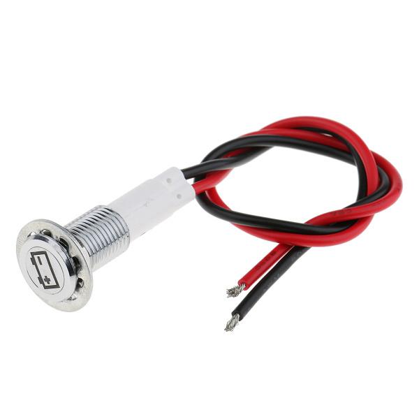 10ミリメートル12v Ledダッシュパネルバッテリー警告ライトインジケーターランプ車のボート白 5078 Stkショップ 通販 Yahoo ショッピング