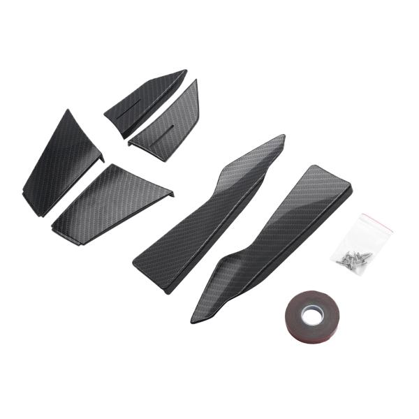 フロントバンパーリップスプリッタスポイラーbmw 3シリーズF80 M3 F82 M4クーペabsカーボンファイバールック/光沢のある黒 (色: 炭