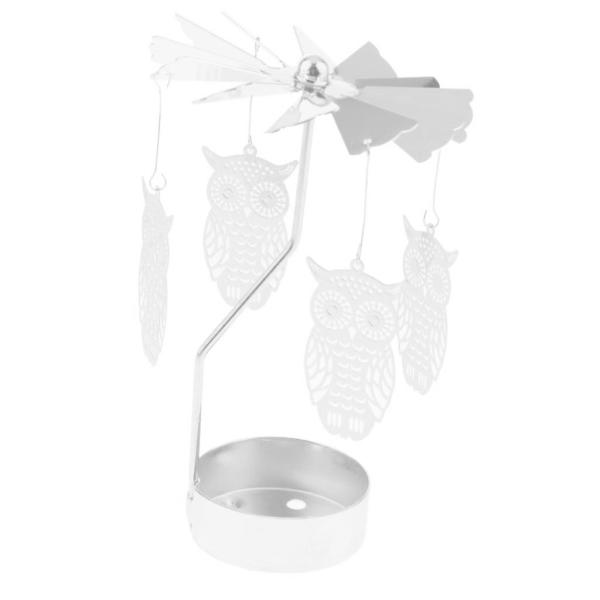 説明:魅力的な回転クリスマスの装飾ティーライトキャンドルホルダー.シルバー仕上げで.あなたの家に天の光を照らしました.単に北欧スタイルはあなたが選ぶための現代のファッション.muitiの繊細なパターンを表しています.キャンドルホルダーのみ....