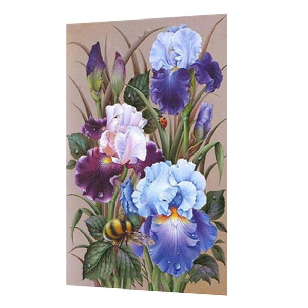 5DDIYダイヤモンドペインティングキット花30x20cm