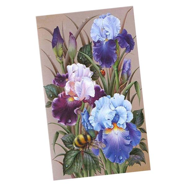 5DDIYダイヤモンドペインティングキット花30x20cm