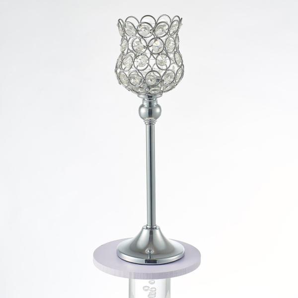 説明:このクリスタルキャンドルティーライトホルダー.美しくエレガントな外観.装飾的なローソク足ホルダー(高さ:18/22/28/32/38 / 43cmあなたのニーズに合わせて)高品質のすべて鉄メッキとクリスタル仕上げの職人技で作られた.非...