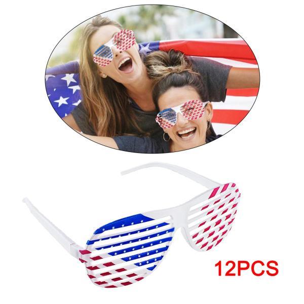 愛国党サングラス 12ペア面白い米国旗メガネ仮装小道具楽しい夏好意 ビーチテーマ用品の装飾 Stkショップ 通販 Yahoo ショッピング
