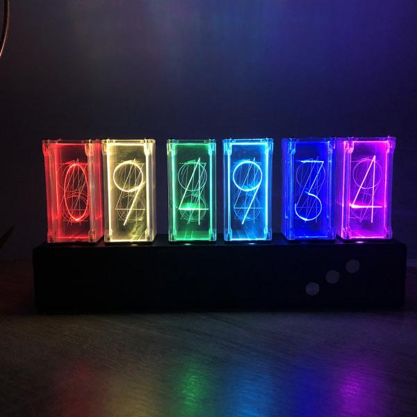 LEDニキシー時計、デジタル真空管時計、ニキシー管時計の倍数 LEDニキシー時計、デジタル真空管時計、ニキシー管時計の倍数
