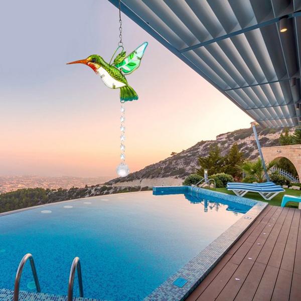 説明:非常にキラキラと魅力的なプレミアムk9クリスタルで作られた八角形のティアドロップまたはボールの形をしたエレガントで魅力的なクリスタルハチドリサンキャッチャーフック付きの頑丈な金属チェーンにより.好きな場所に吊るすことができます透明で純...