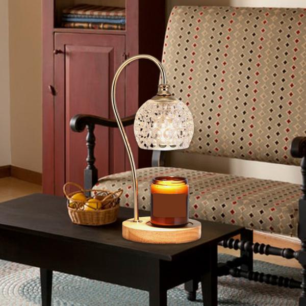 シンプルなテーブルランプ ソリッドウッド