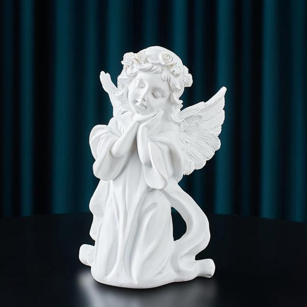 かわいい天使の置物の彫刻の妖精の女の子の棚の装飾の贈り物のためのケルビム像a Stkショップ 通販 Yahoo ショッピング