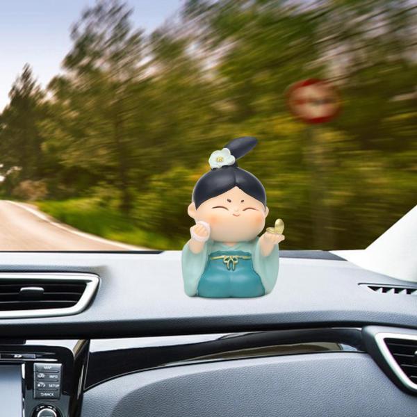 説明:クリエイティブな像: 絶妙な伝統的な中国の女の子の彫刻.アンティークスタイルの中国の女の子の置物.素晴らしい樹脂の職人技.カラフルな手描き.良い装飾:女の子の彫刻家やオフィスの装飾.机.テーブル.本棚.棚.ダイニングテーブル.ベッドサ...