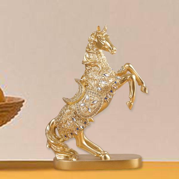 馬の像の置物コレクション 装飾飾り リビングルーム キャビネット 金色